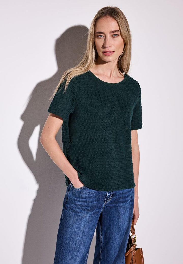 Strick-Look T-Shirt