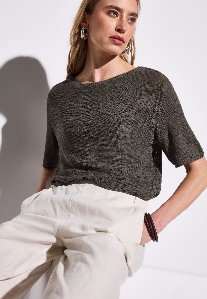 Kurzarmpullover