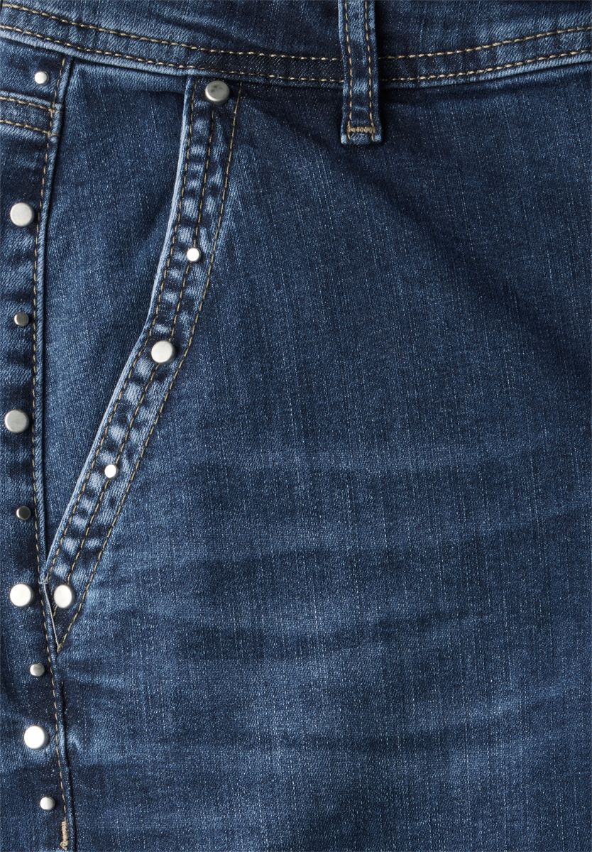 Wide Leg Jeans mit Nieten
