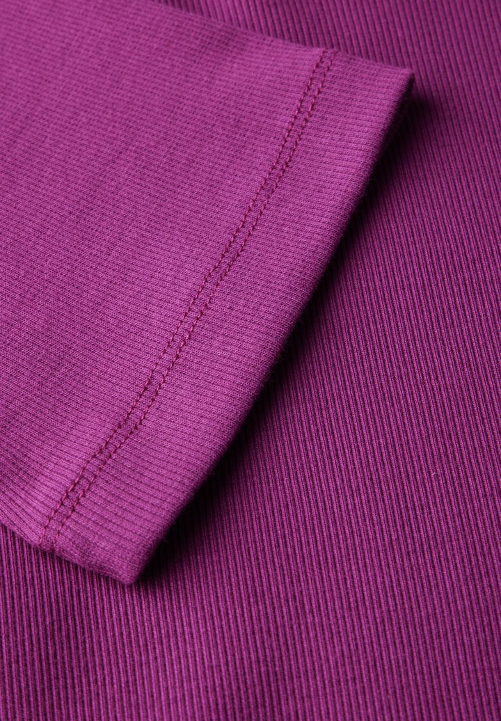Basic Rippstruktur T-Shirt
