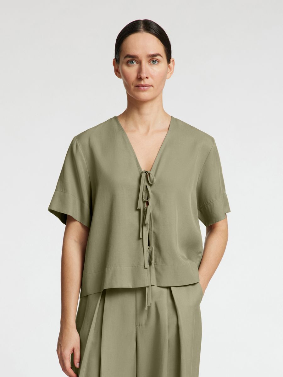 SLFNATUK 2/4 BOXY TIE TOP B