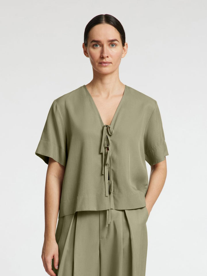 SLFNATUK 2/4 BOXY TIE TOP B