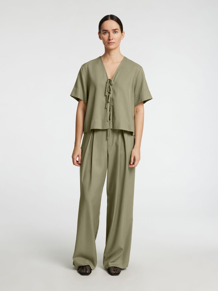SLFNATUK 2/4 BOXY TIE TOP B