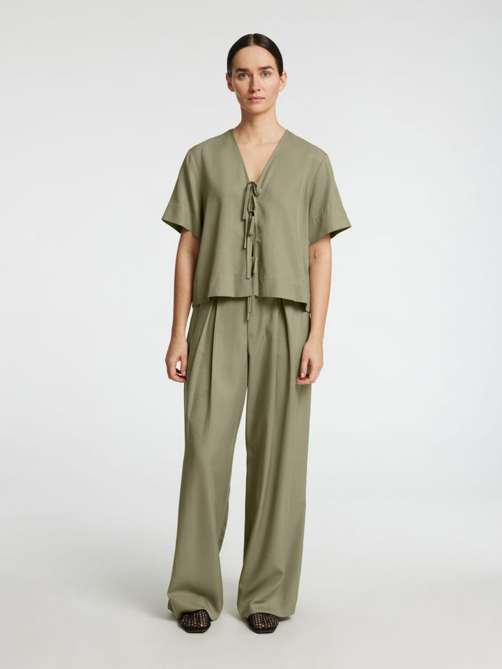 SLFNATUK 2/4 BOXY TIE TOP B