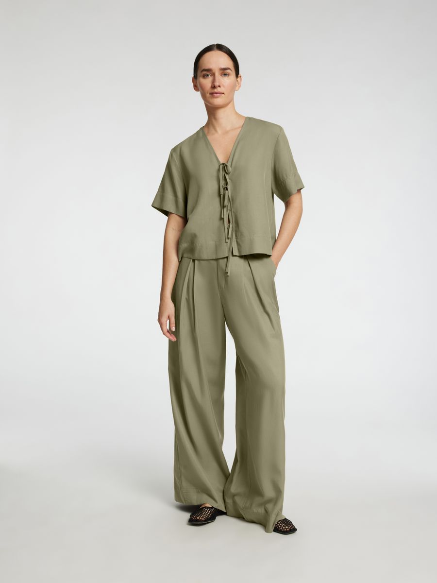 SLFNATUK 2/4 BOXY TIE TOP B