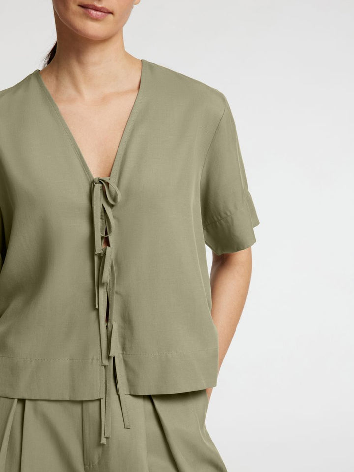SLFNATUK 2/4 BOXY TIE TOP B