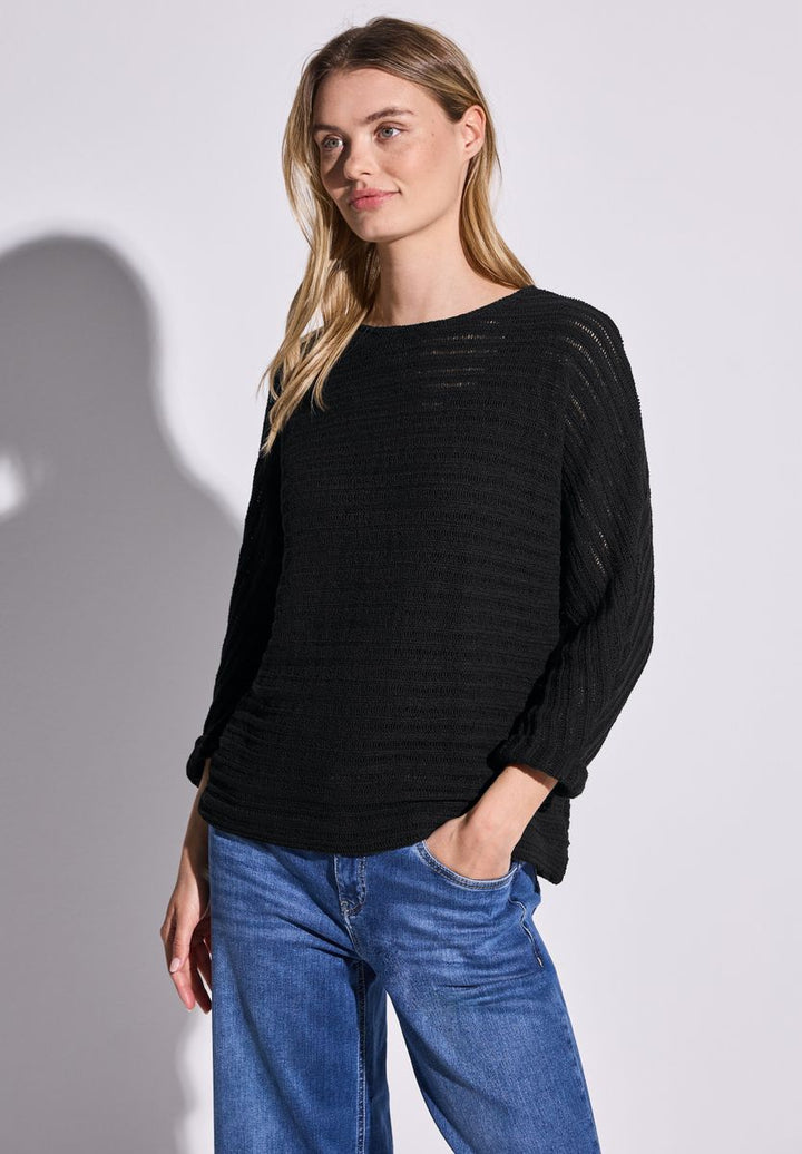 Strick-Look Shirt