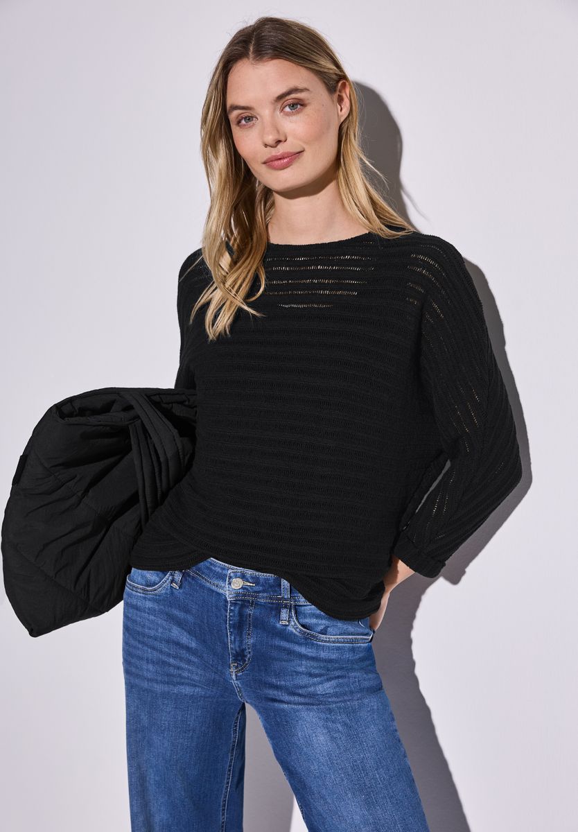 Strick-Look Shirt
