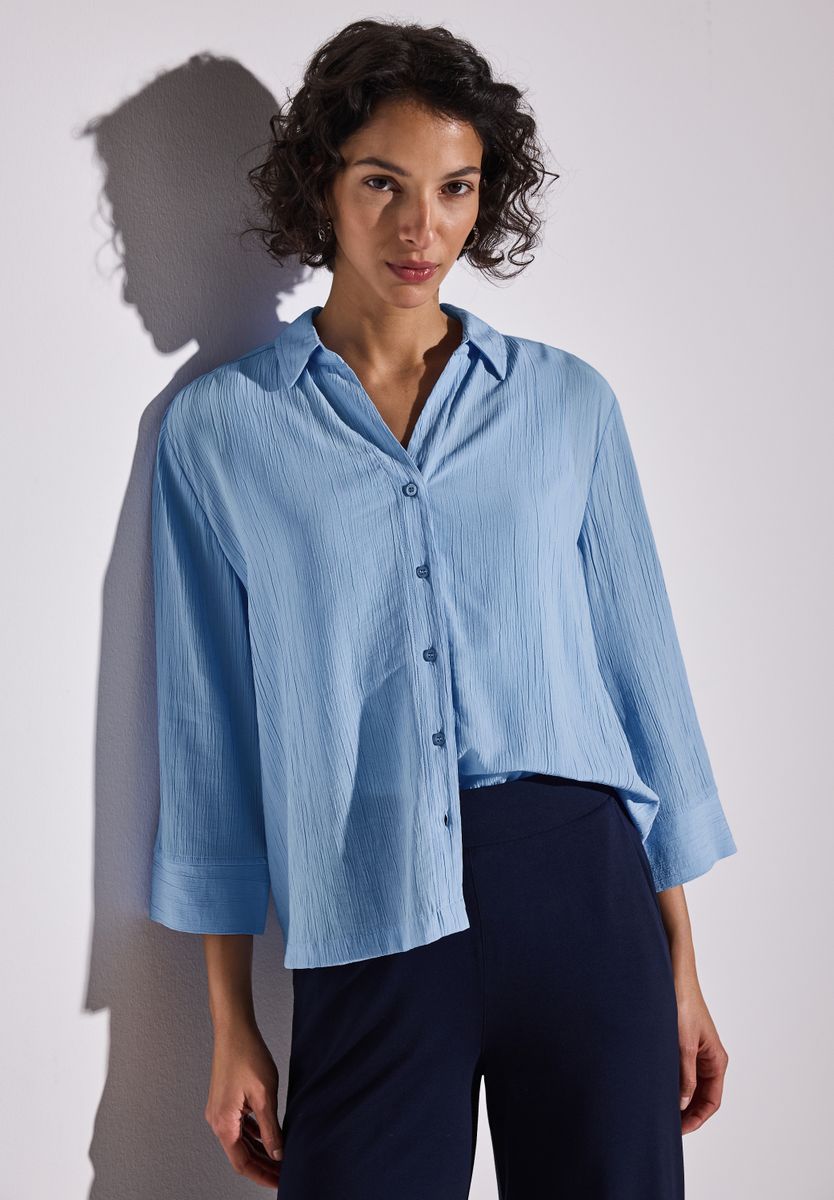 Crinkle-Hemdbluse