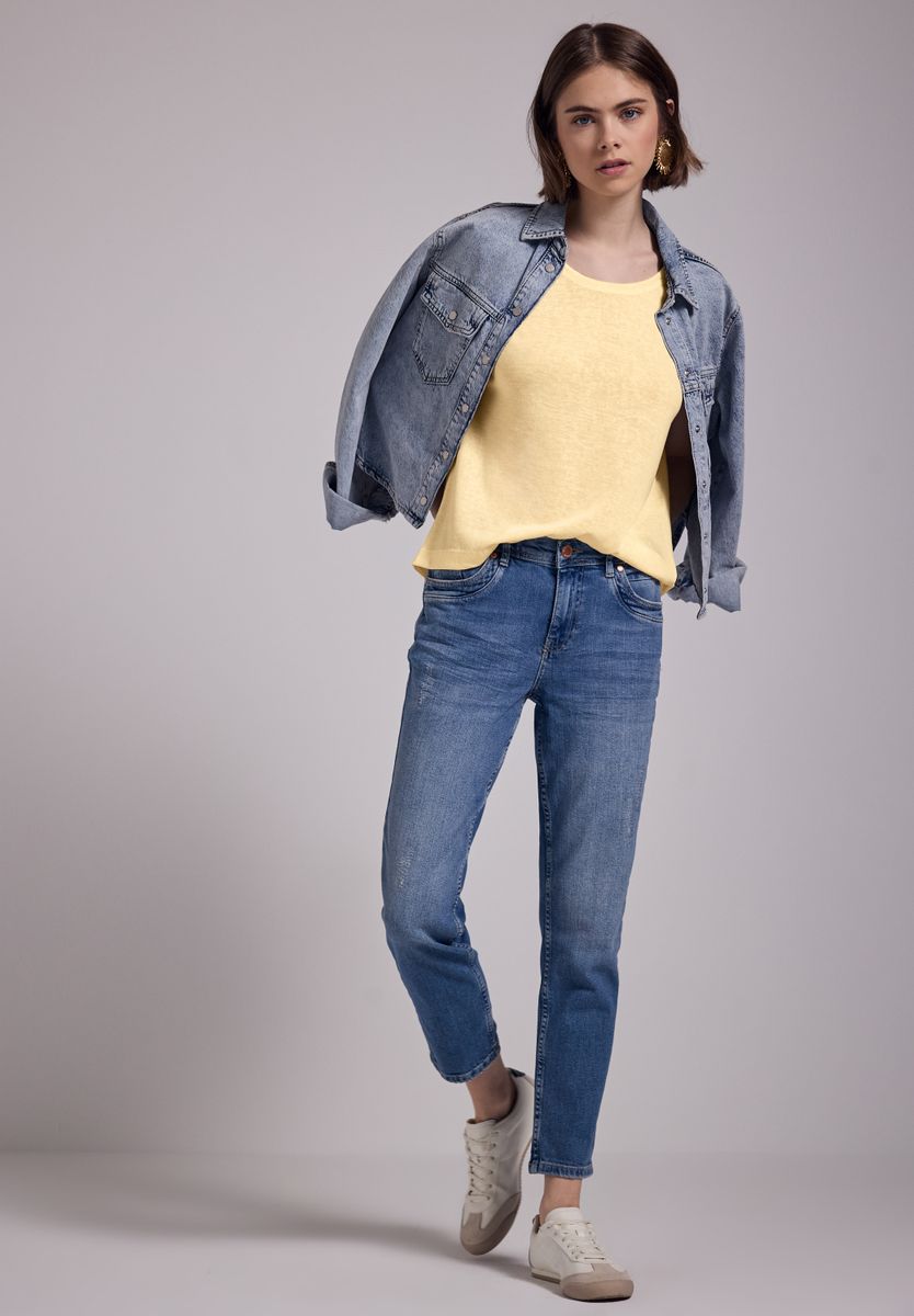 Leinen-Look Shirt