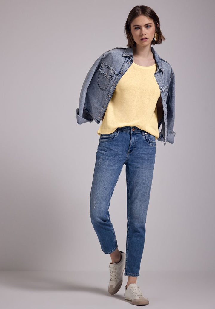 Leinen-Look Shirt