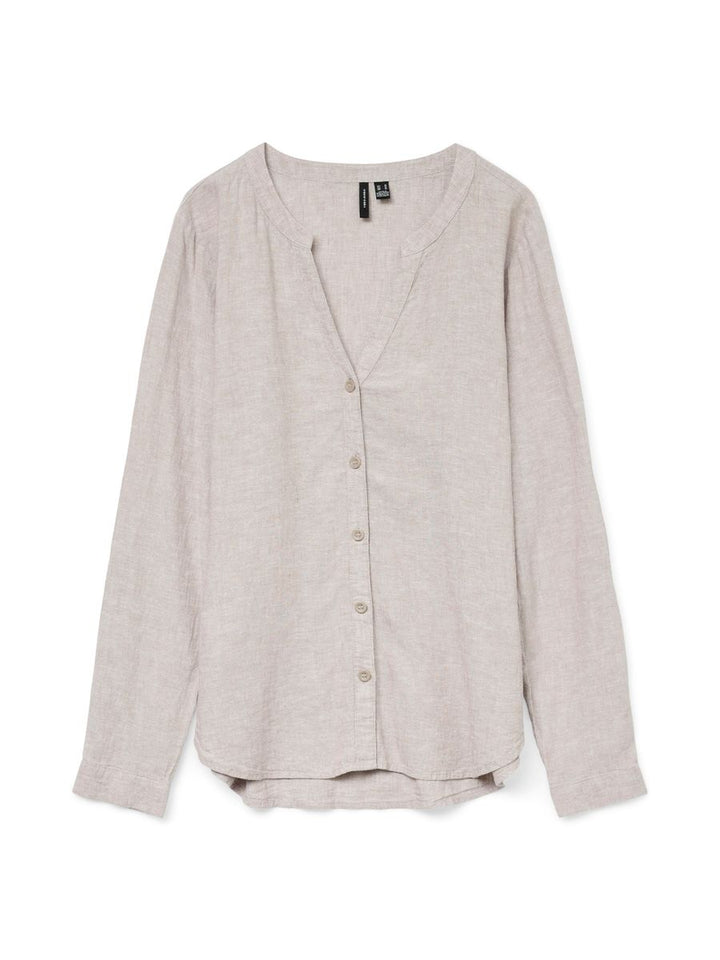 VMLINN LS V-NECK SHIRT WVN NOOS