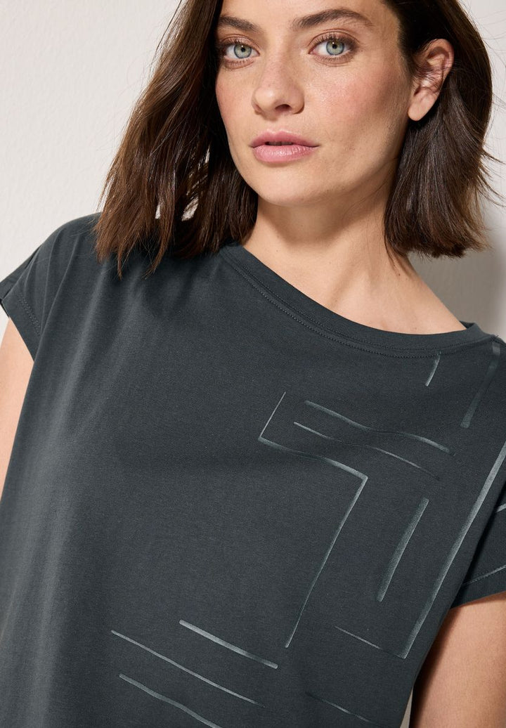 T-Shirt mit Folien-Print