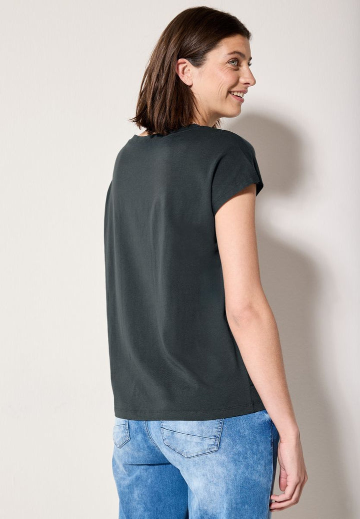 T-Shirt mit Folien-Print