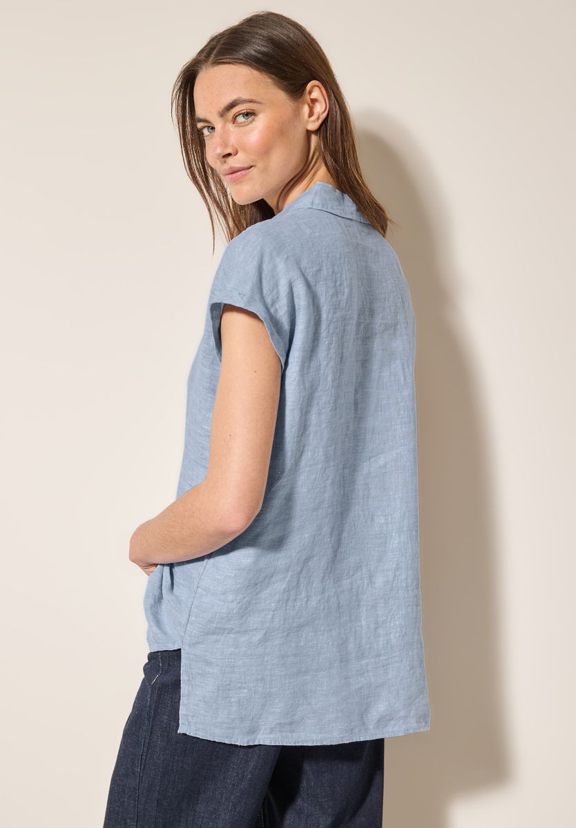 Chambray Leinenbluse