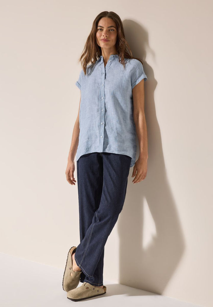 Chambray Leinenbluse