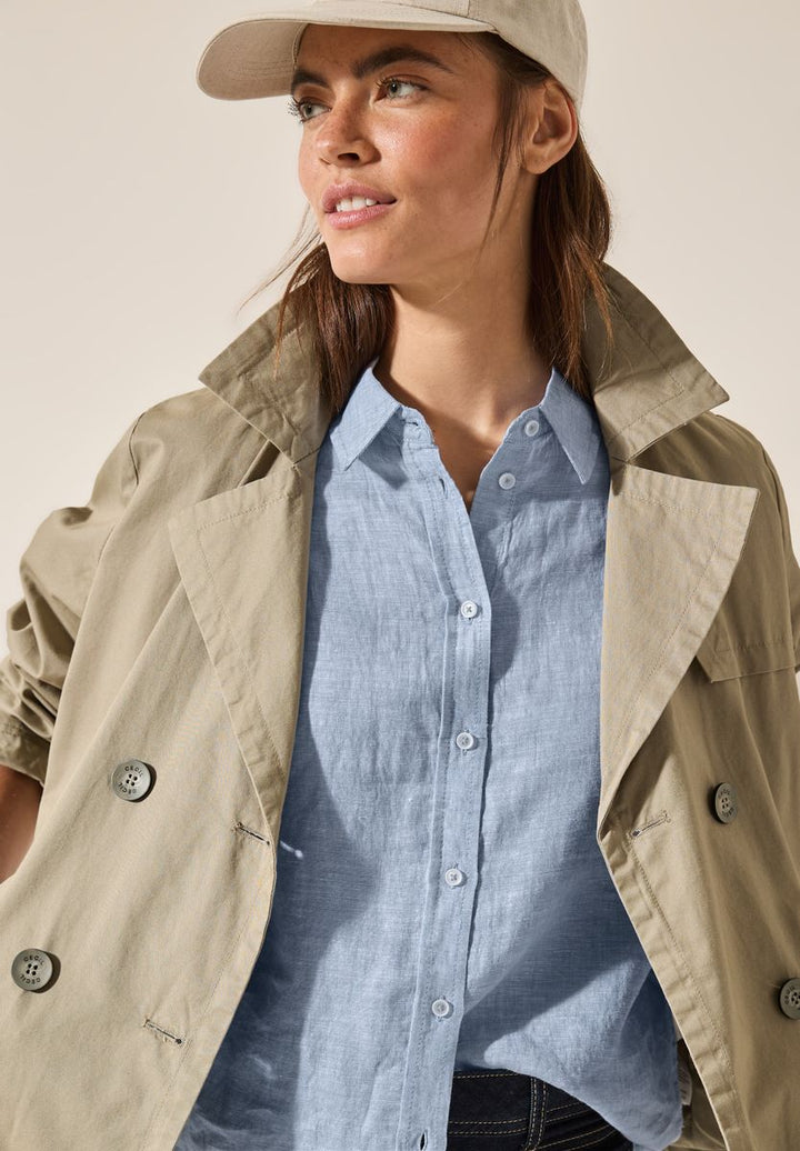 Chambray Leinenbluse