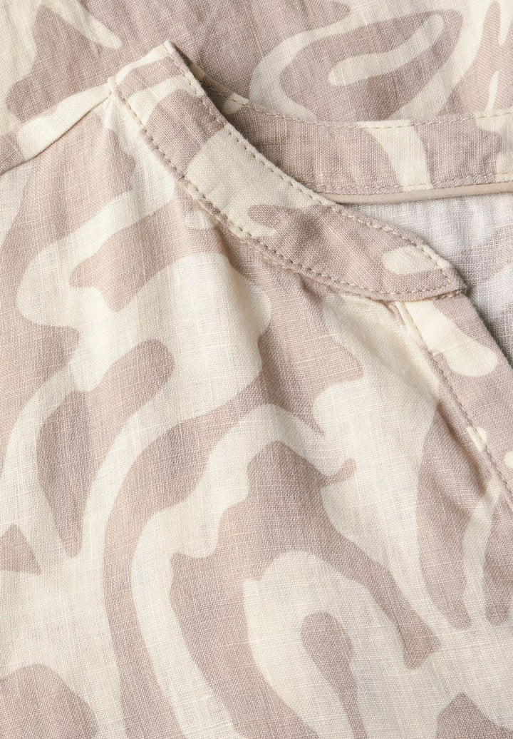 Leinenkleid mit Print