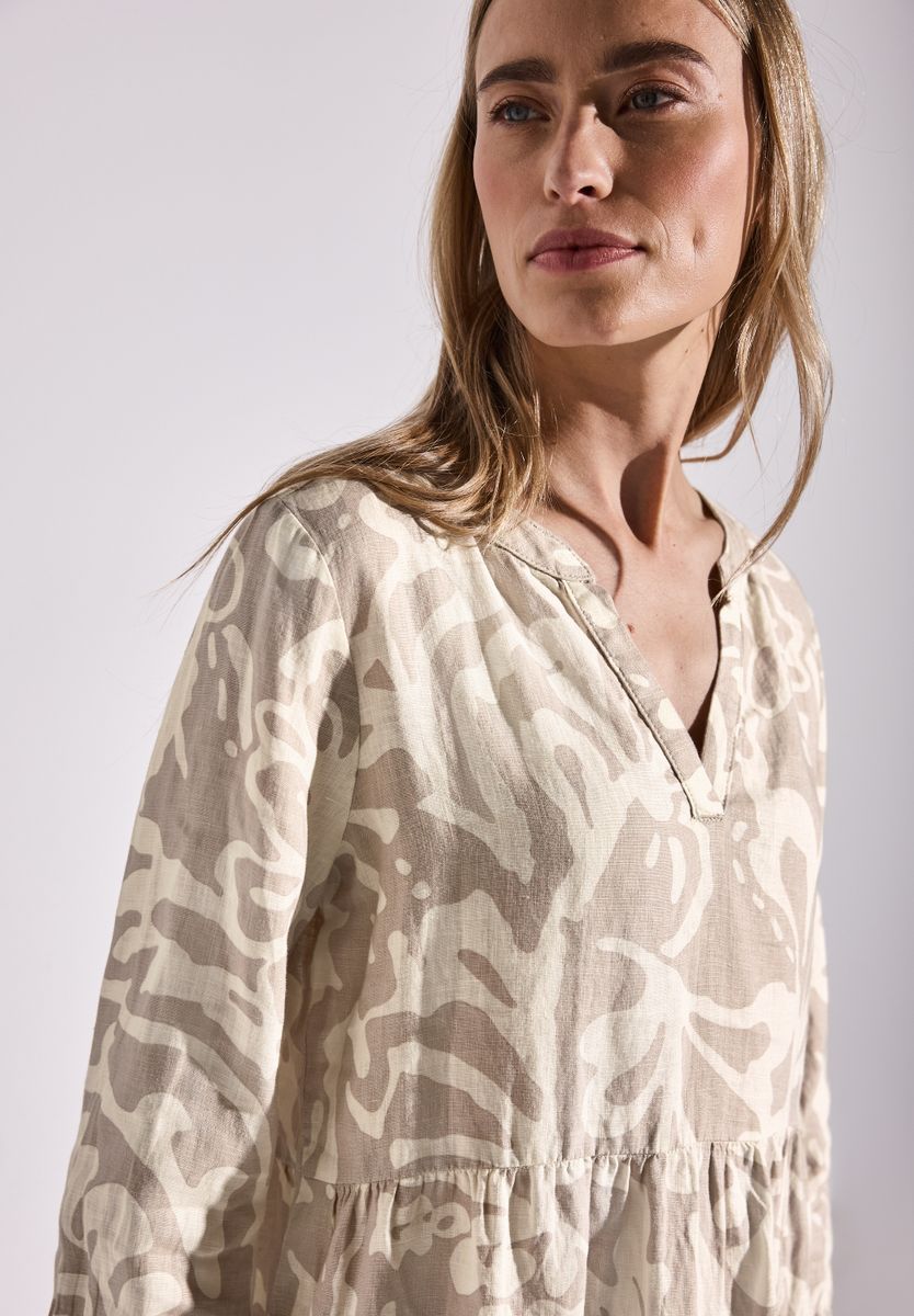 Leinenkleid mit Print