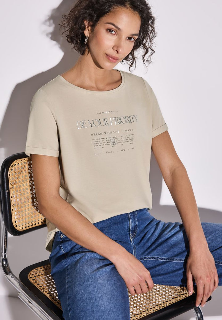 Shirt mit Folien-Wording