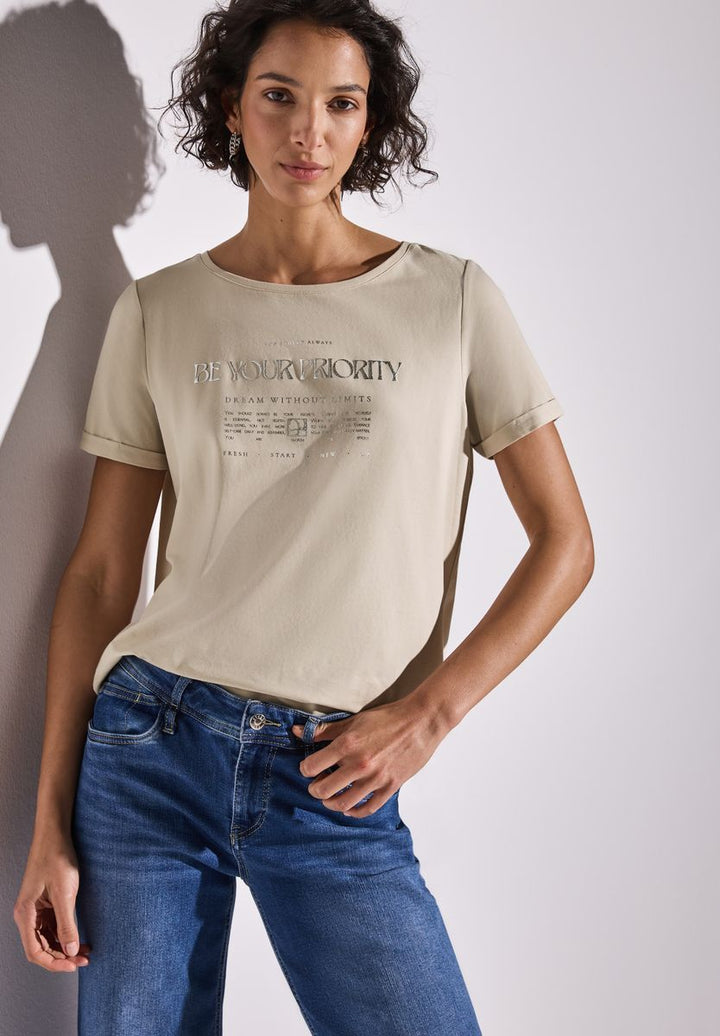 Shirt mit Folien-Wording