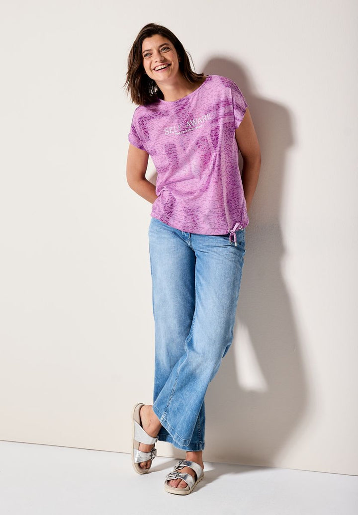 Shirt in Ausbrenner-Optik