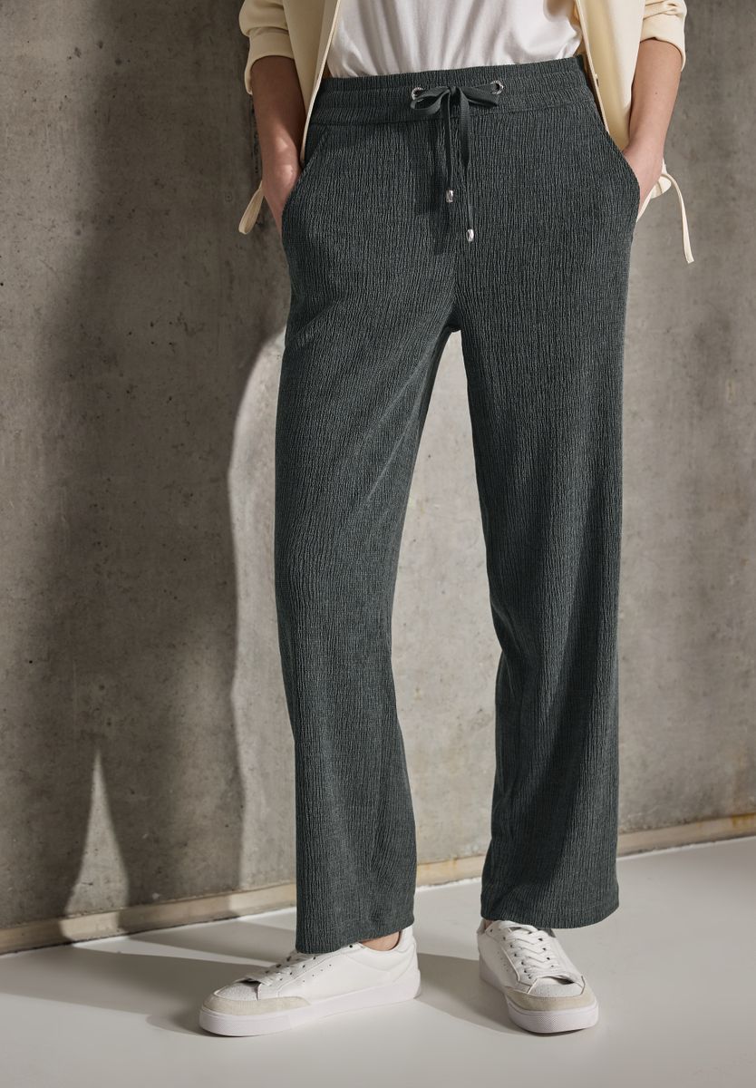 Straight Leg Strukturhose