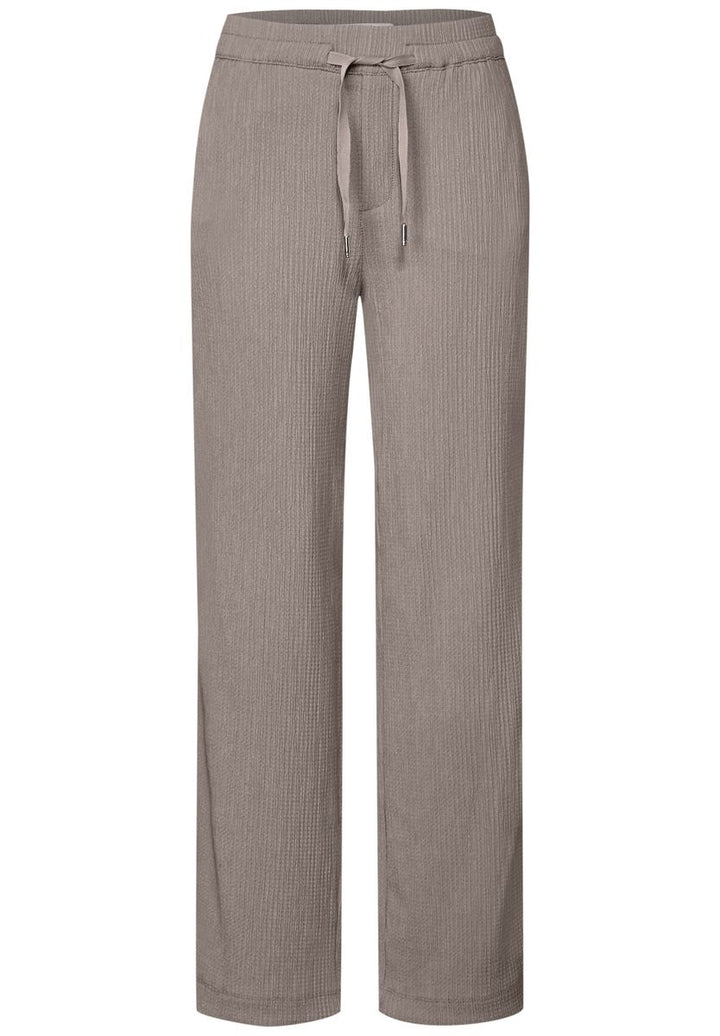 Wide Leg Hose mit Struktur