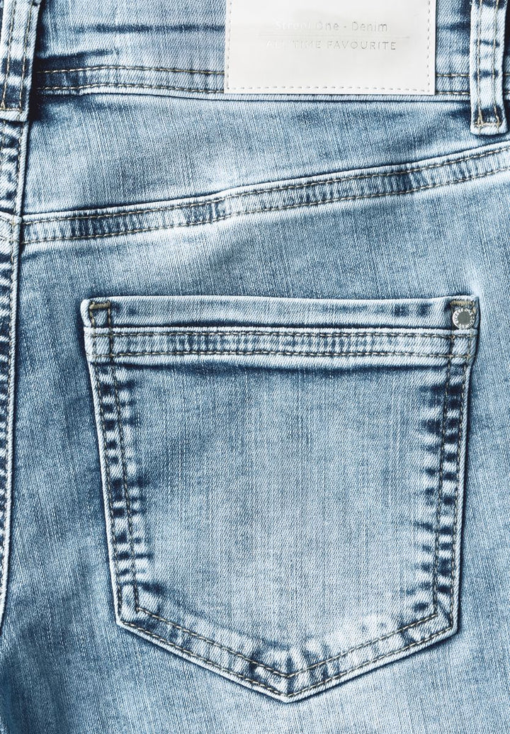 3/4 Jeans mit Glitzer-Detail