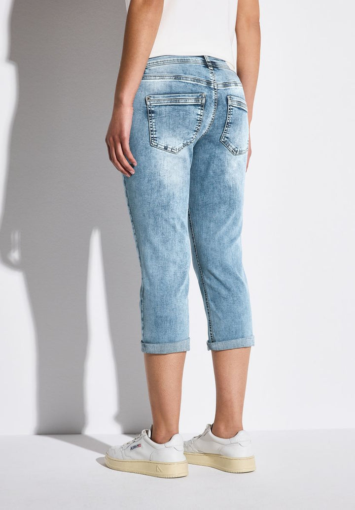 3/4 Jeans mit Glitzer-Detail