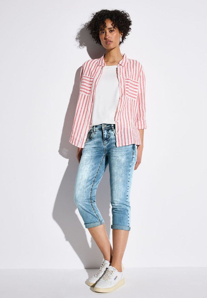 3/4 Jeans mit Glitzer-Detail