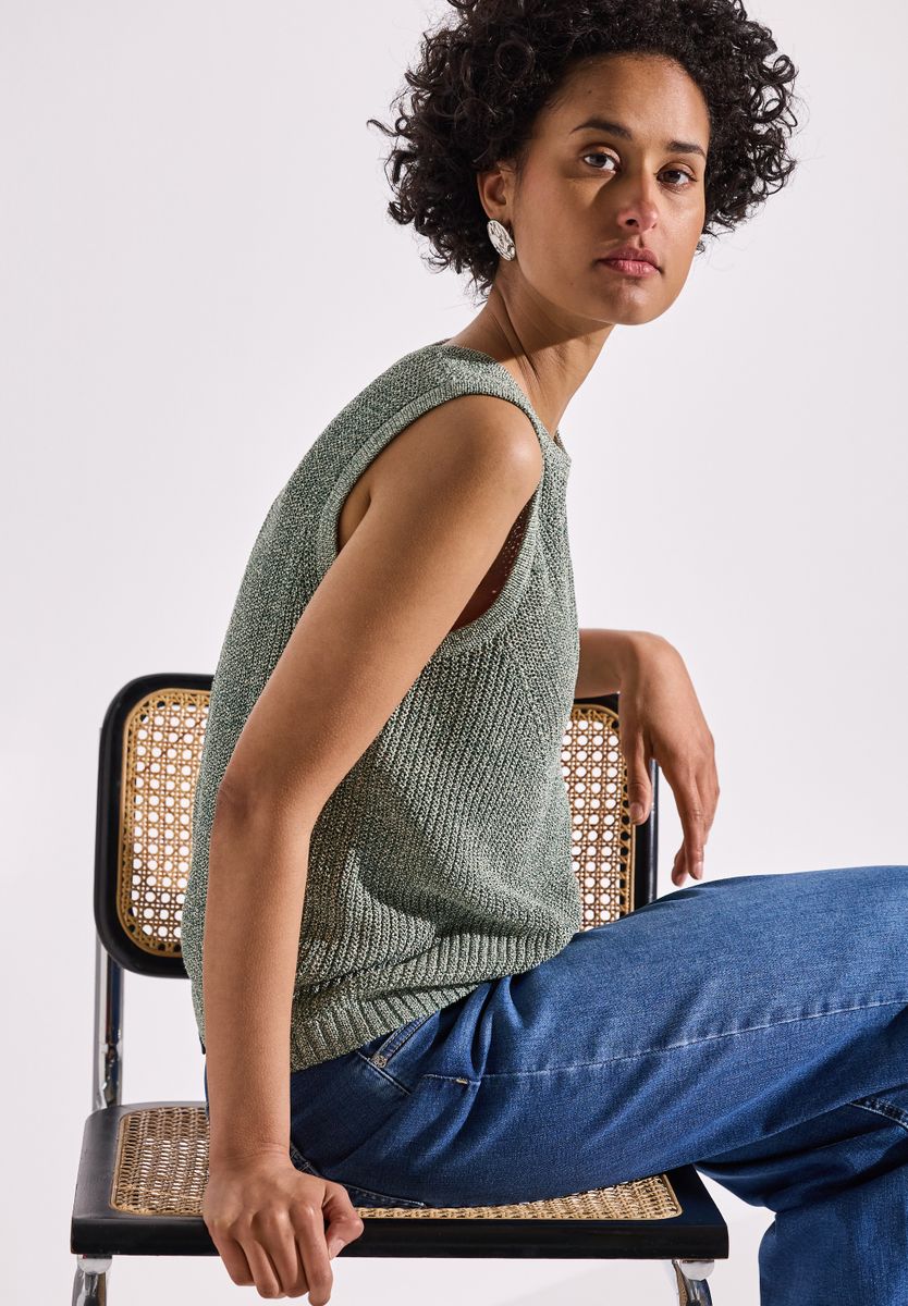 Schimmerndes Stricktop