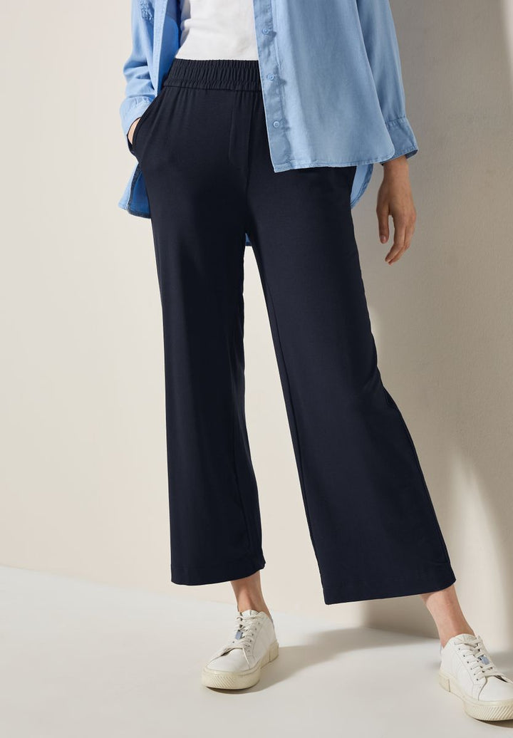 Wide Leg Jersey-Hose