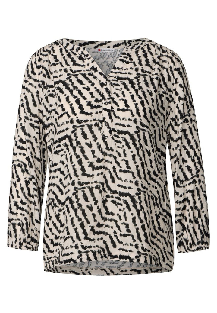 Shirt im Blusen-Look