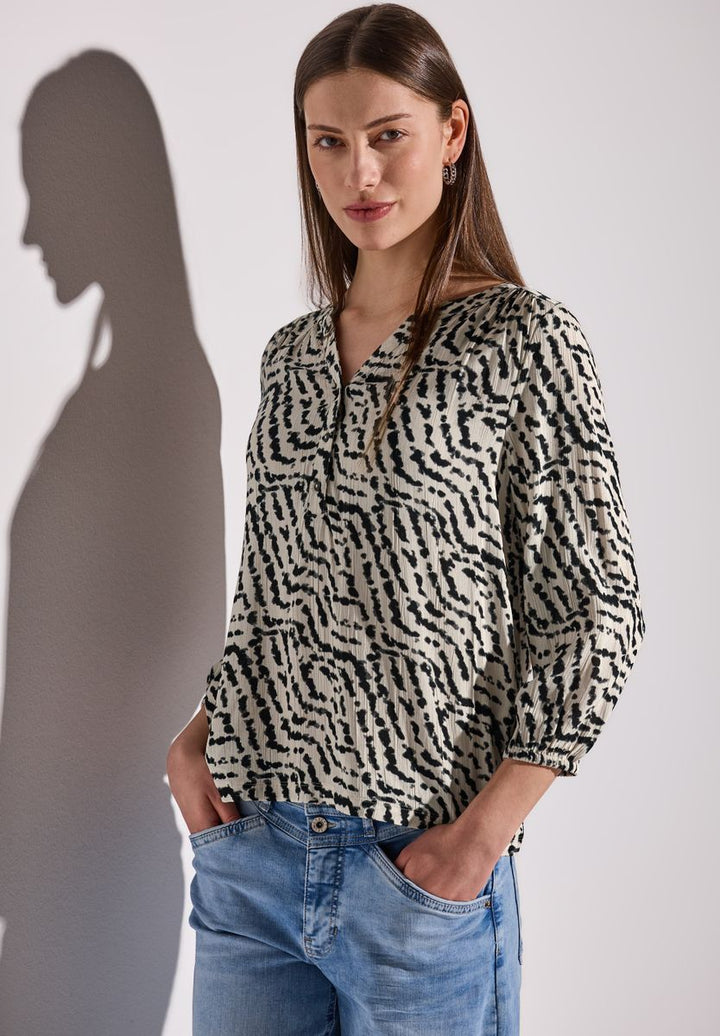 Shirt im Blusen-Look