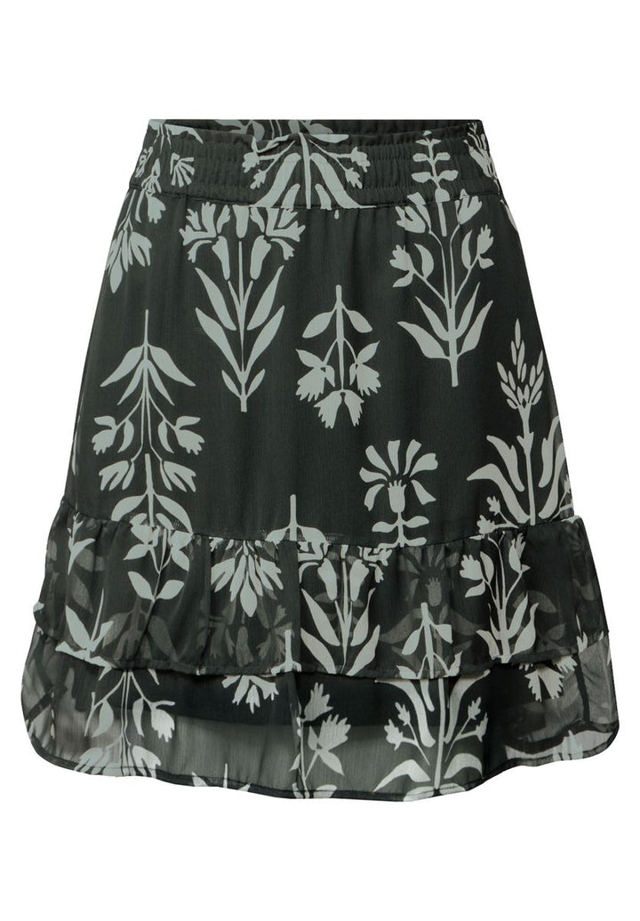 Chiffon-Rock mit Volants