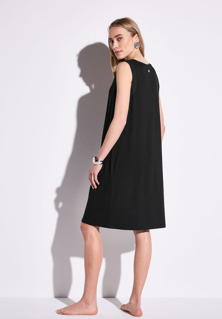 Kleid mit Chiffon-Detail