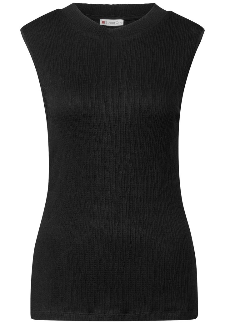 Strukturtop mit Turtleneck