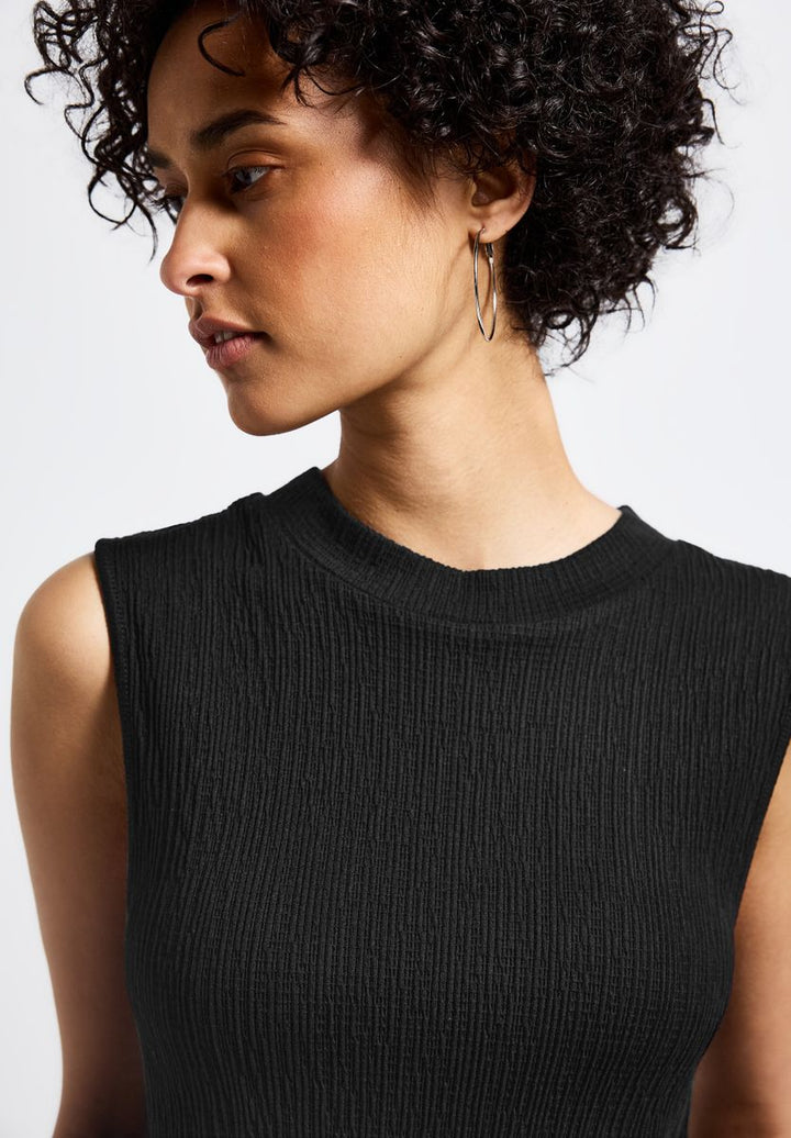 Strukturtop mit Turtleneck