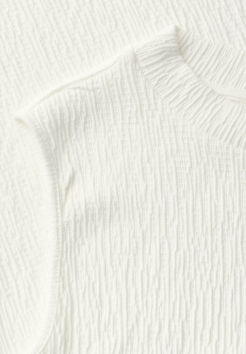 Strukturtop mit Turtleneck