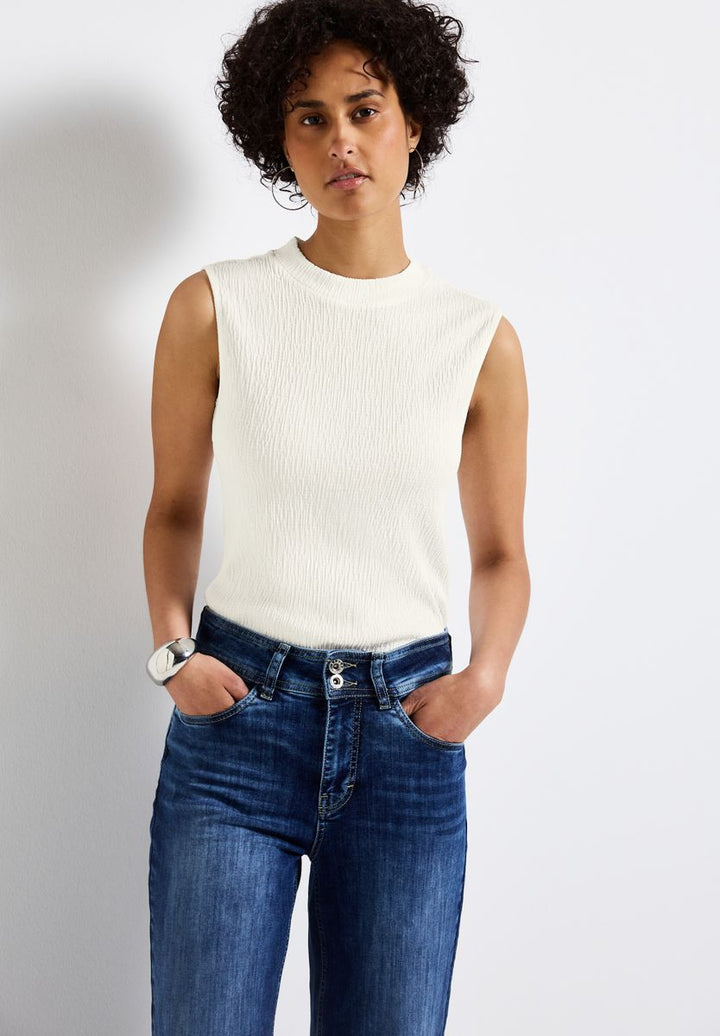 Strukturtop mit Turtleneck
