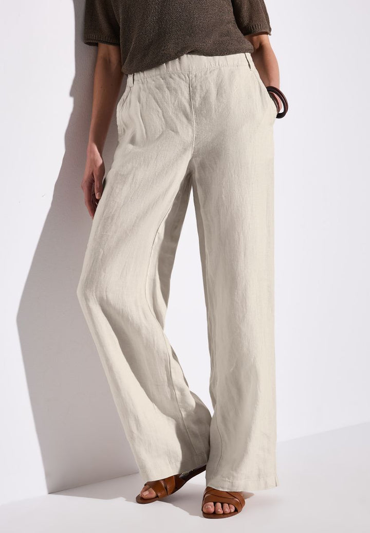Wide Leg Leinenhose