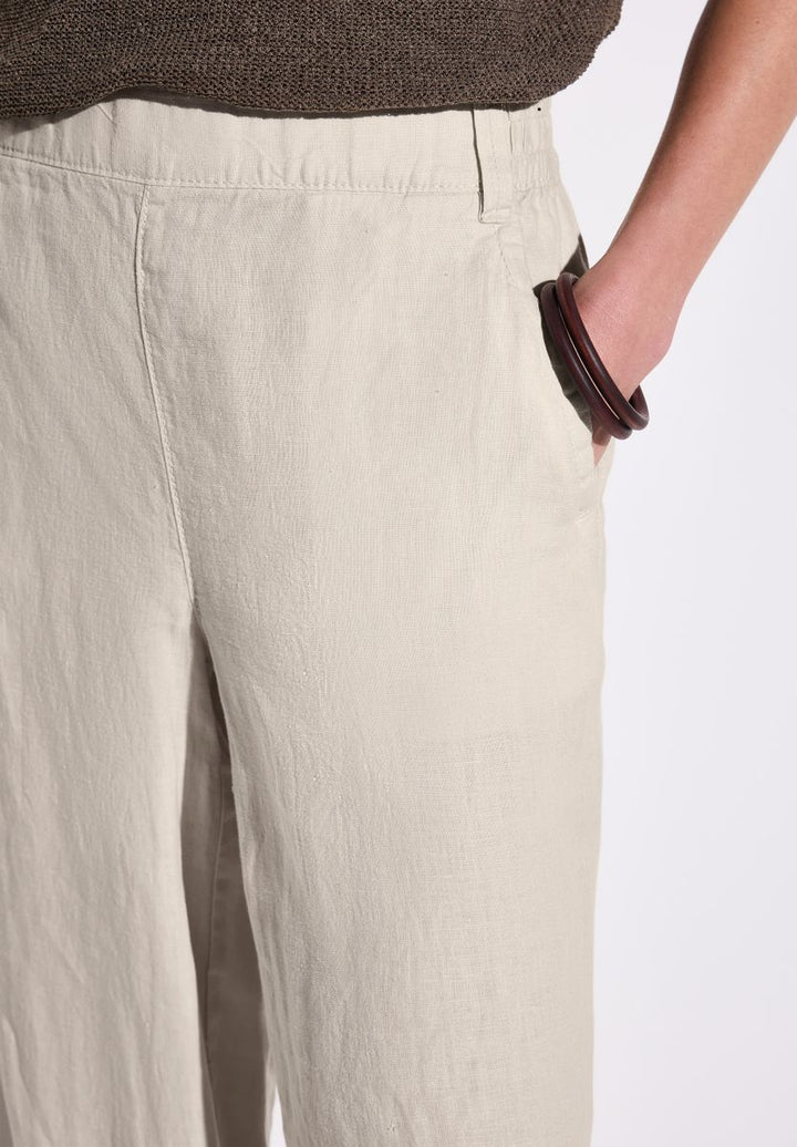 Wide Leg Leinenhose