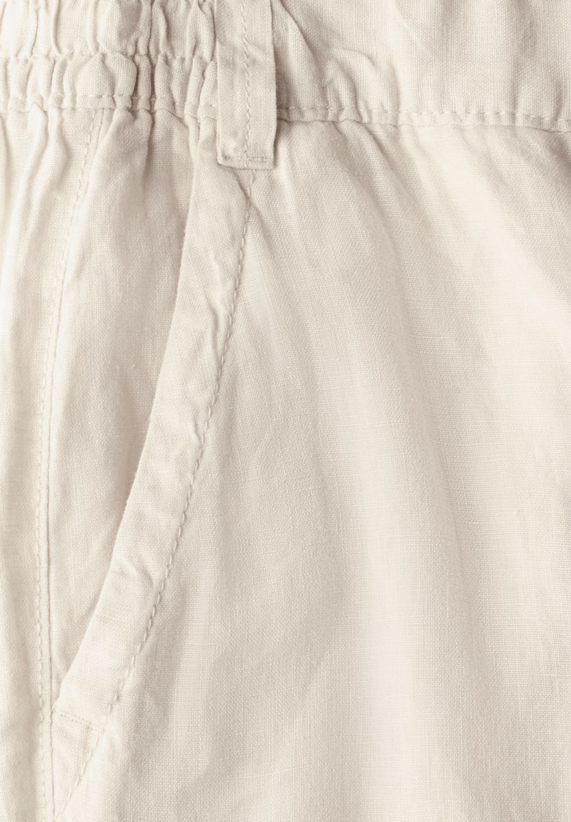 Wide Leg Leinenhose