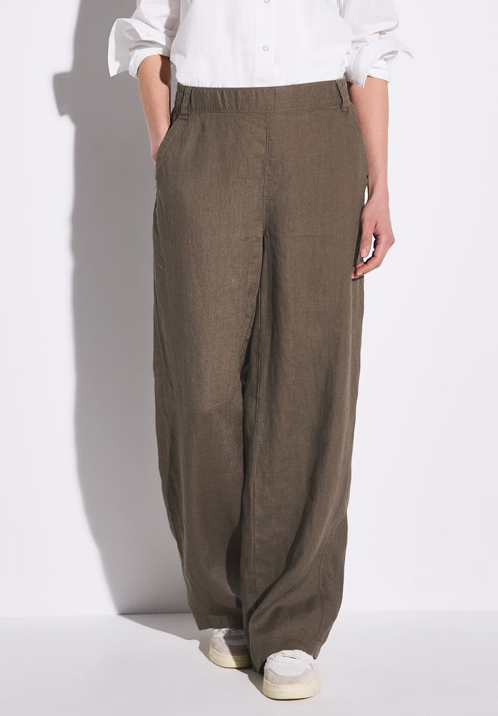 Wide Leg Leinenhose
