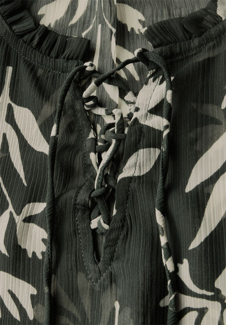 Gemusterte Chiffon-Tunika