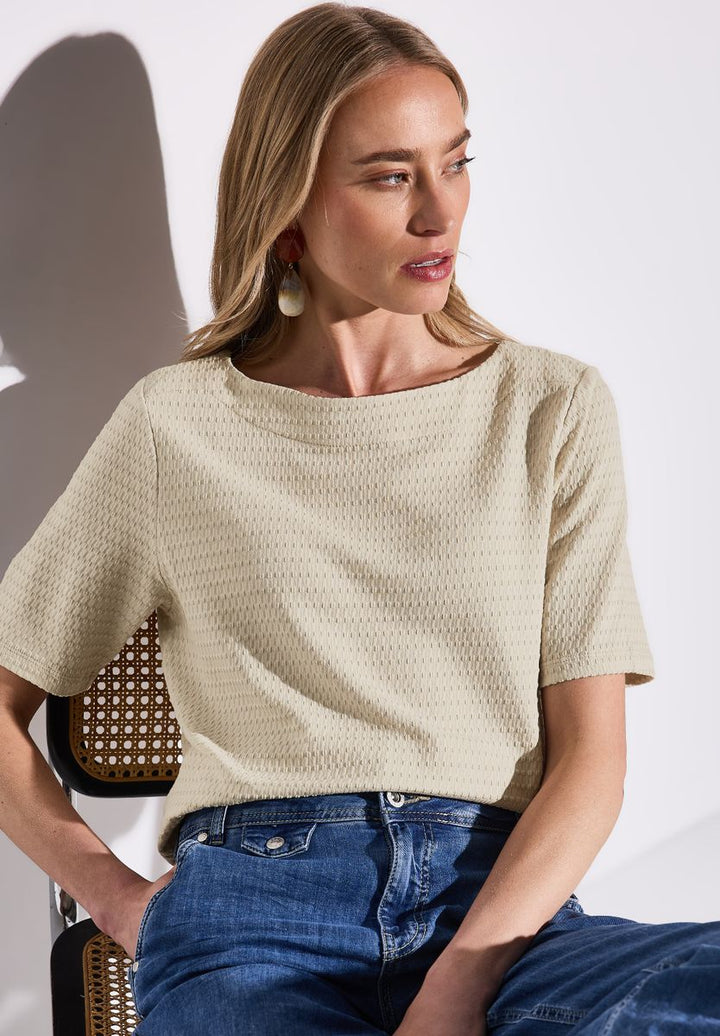 T-Shirt mit Struktur
