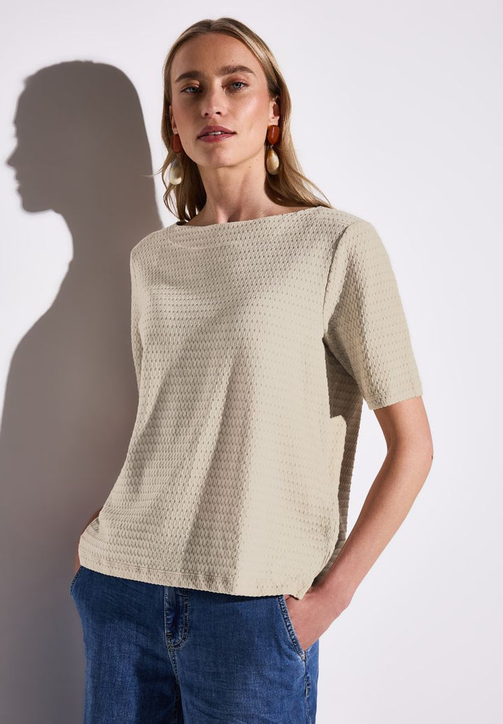 T-Shirt mit Struktur