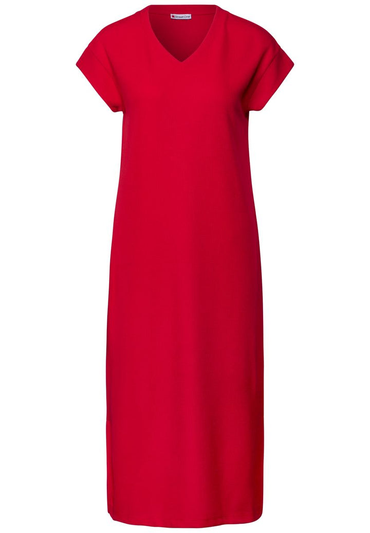 Kleid mit Rippstruktur