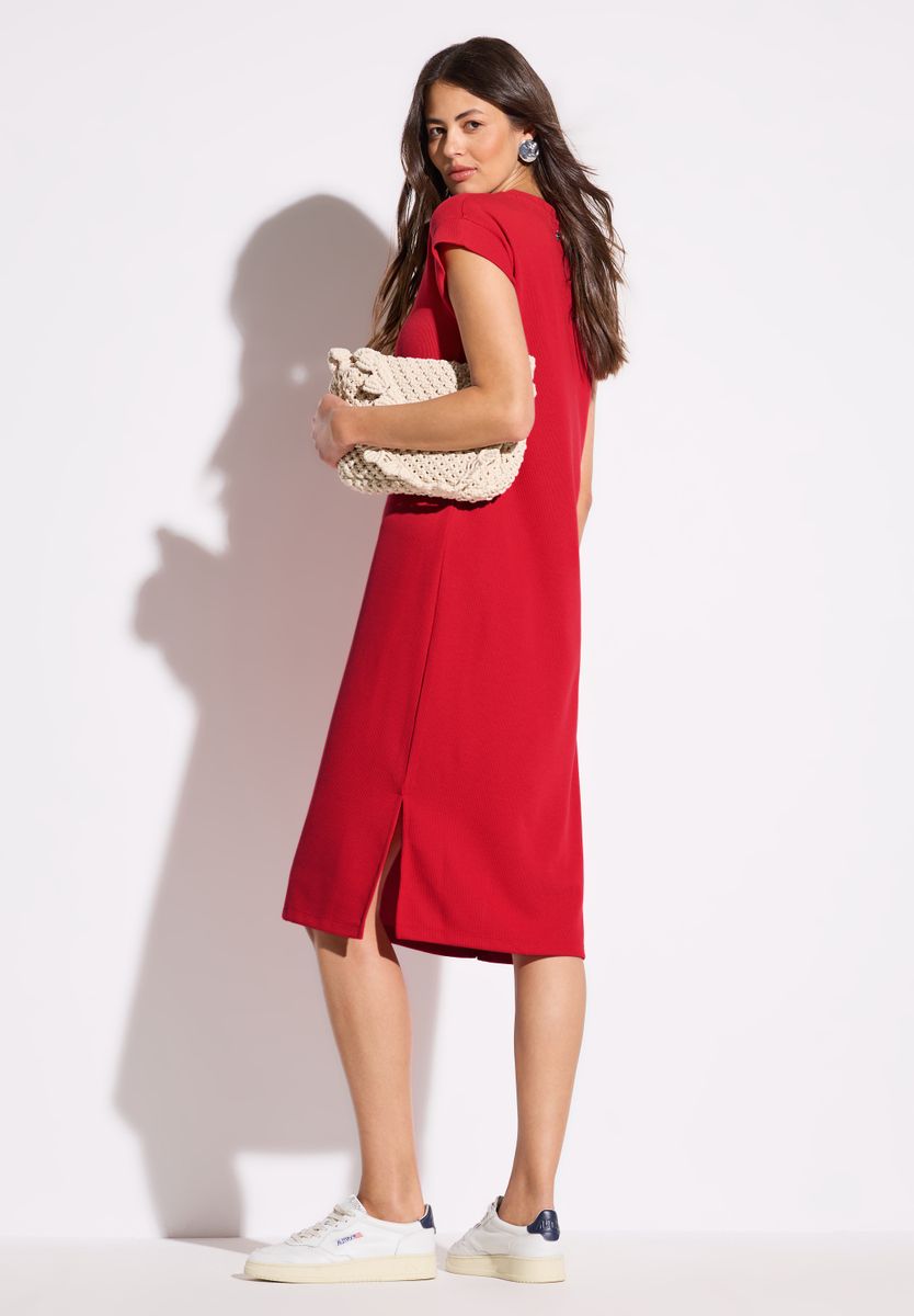 Kleid mit Rippstruktur